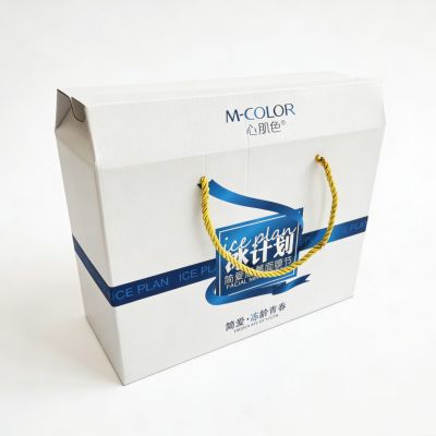 Pasting a crinkled box